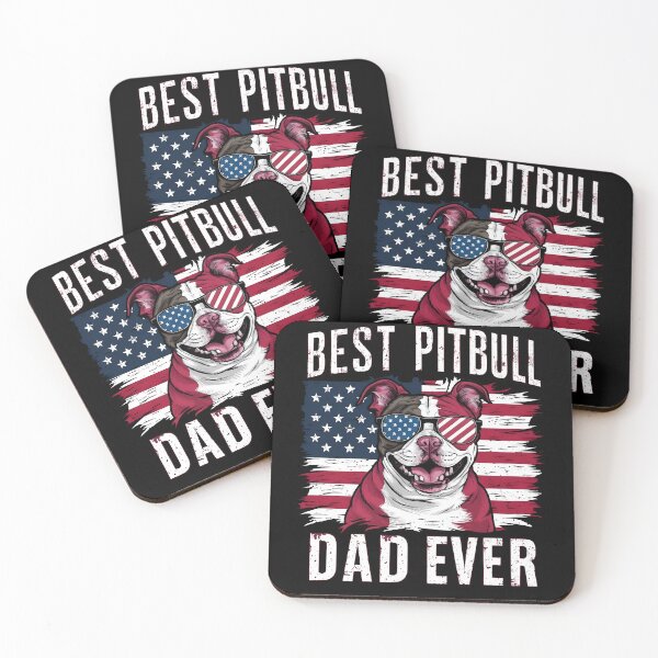 Item preview, Best Pitbull Dad Ever American flag USA Vintage designed and sold by MTRBSK11.