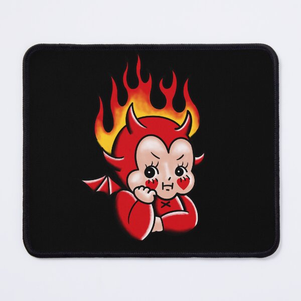 Item preview, Vintage cute Halloween baby devil tattoo designed and sold by VeryEnglishGent.