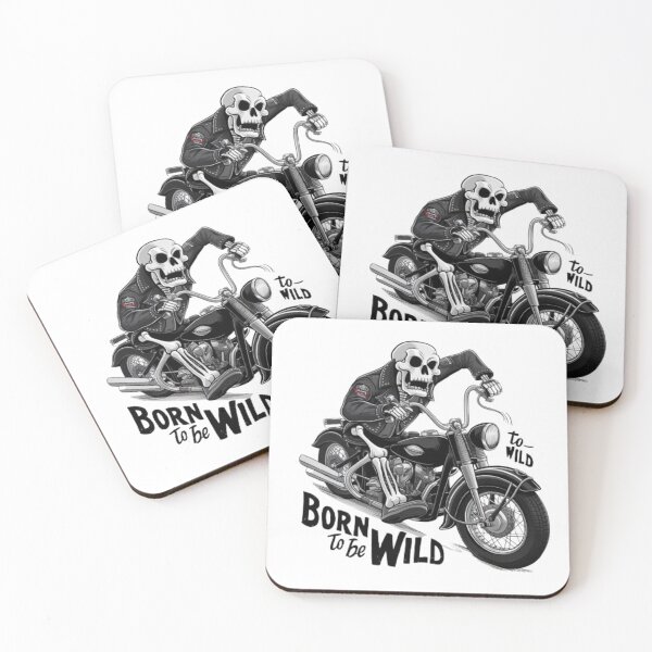 Item preview, Born to be Wild Skeleton Biker | Cool Motorcycle Graphic Tee & Merch designed and sold by blockshop.