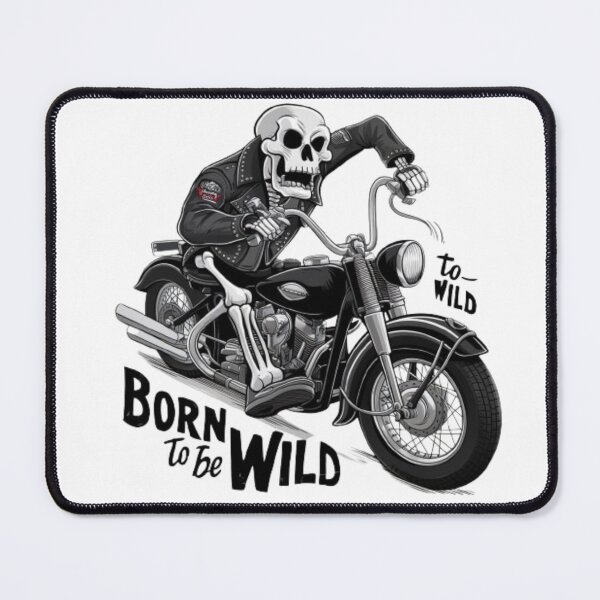 Item preview, Born to be Wild Skeleton Biker | Cool Motorcycle Graphic Tee & Merch designed and sold by blockshop.