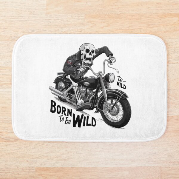 Item preview, Nacido para ser un motociclista esqueleto salvaje | Camiseta y merchandising con gráficos de motocicletas geniales designed and sold by blockshop.