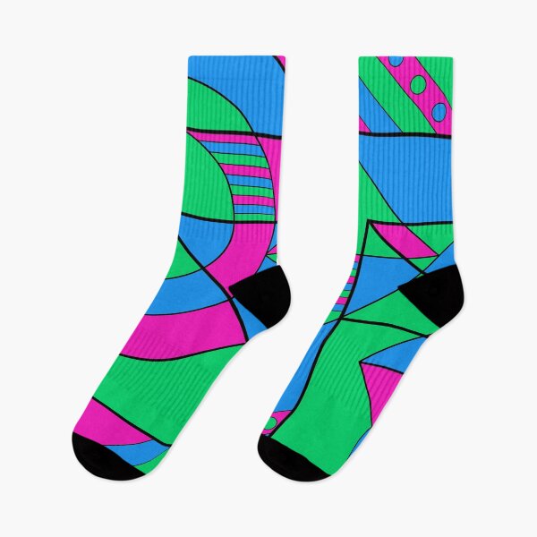 Item preview, Poly Polysexual Pride Abstract Geometric Pink Green Blue designed and sold by JoyfulJen.