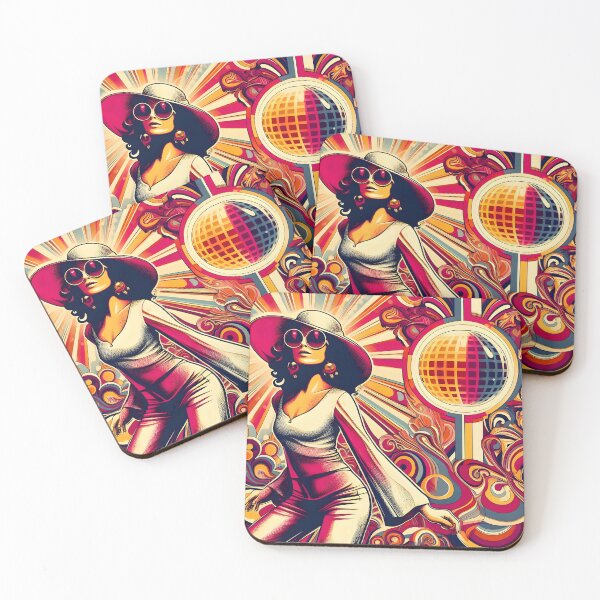 Item preview, 70s Nostalgia Art | Retro Digital Download | Vintage 1970s Design | Stylish 70s Elements designed and sold by PandaTShirtShop.