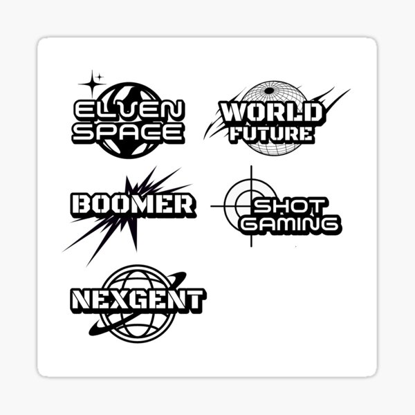 Item preview,  black and white logos  designed and sold by Diego Araújo.