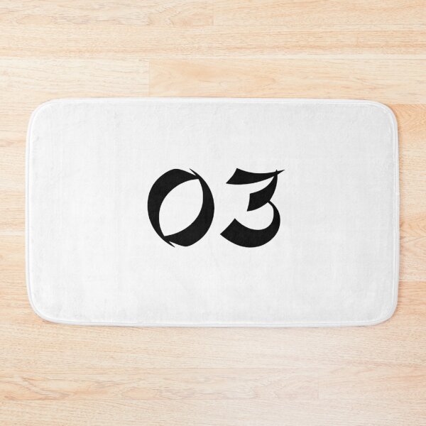 Item preview, 03, three, black, shangai designed and sold by Numbers-Art.