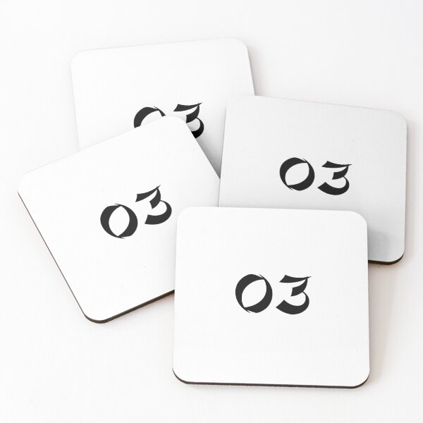 Item preview, 03, three, black, shangai designed and sold by Numbers-Art.