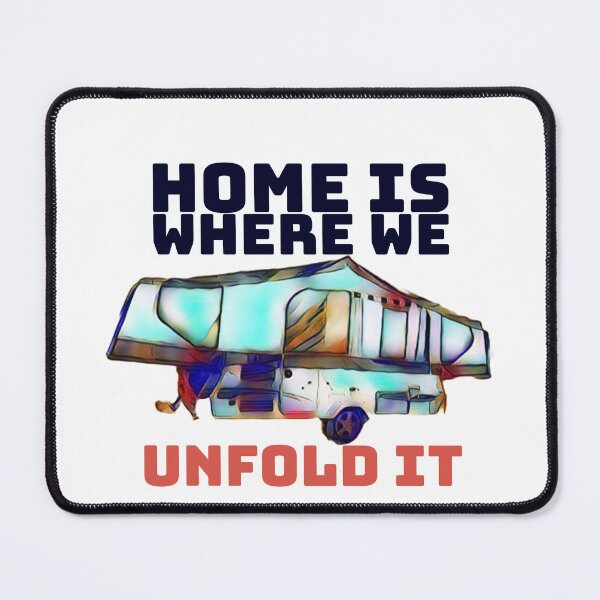 Item preview, Home is Where We Unfold it Folding Caravan designed and sold by BeccaAelishe.