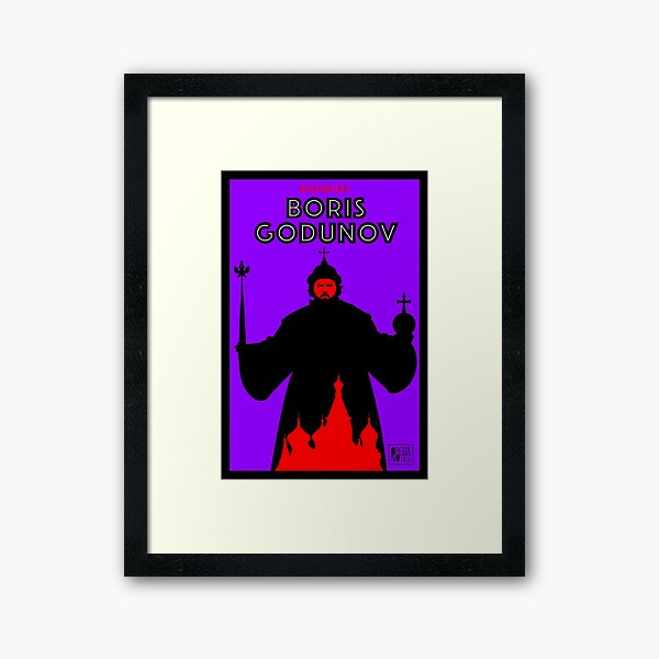 Item preview, Poster of the Russian opera BORIS GODUNOV designed and sold by Hugh Whyte.