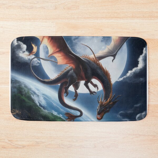 Item preview, Dragon flight in the moonlight. designed and sold by MyHappyArtShop.