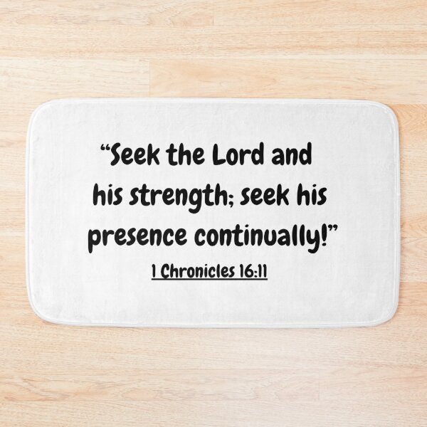 Item preview, Bible Verse - 1 Chronicles 16:11 designed and sold by Saffarii.