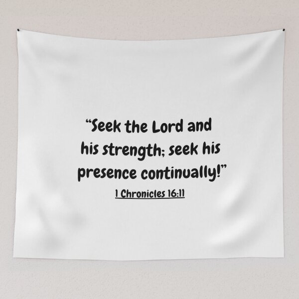 Item preview, Bible Verse - 1 Chronicles 16:11 designed and sold by Saffarii.