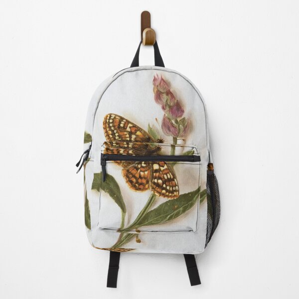 Item preview, Bay Checkerspot Butterfly on a sage flower designed and sold by LigneaLuna.