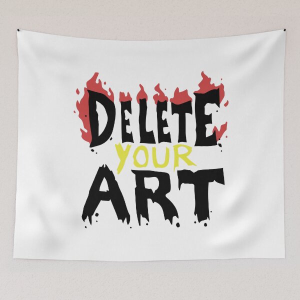 Item preview, Drawfee Merch Delete Your Art designed and sold by ILLUCEND-ARTS.