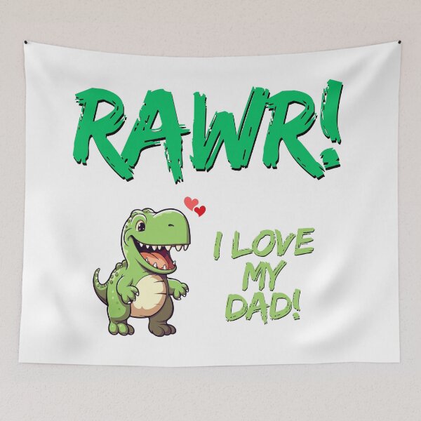 Item preview, Rawr I Love My Dad, Papasaurus, Father's Day designed and sold by MagdaKlosArt.