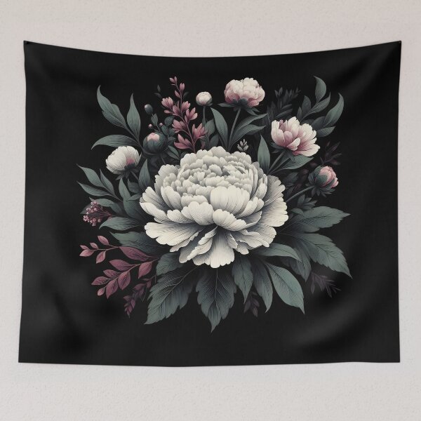 Item preview, Dark Academia Peony Botanical  designed and sold by svarupa.
