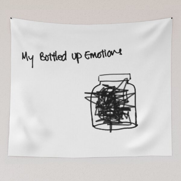 Item preview, My bottled up emotions - Quote designed and sold by the little fennec.