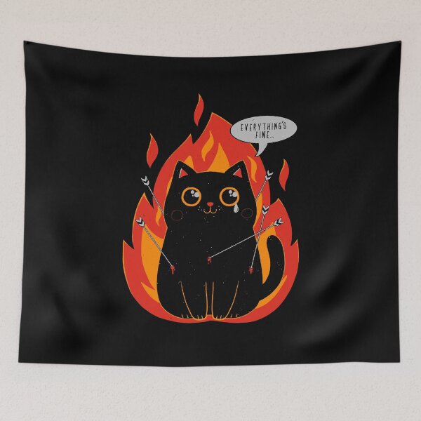 Item preview, Everything's Fine designed and sold by GODZILLARGE.