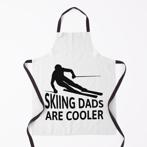 Item preview, Skiing Dads Are Cooler! Black And White Dad Skiing designed and sold by PMCreative.