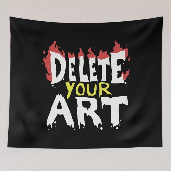 Item preview, Drawfee Merch Delete Your Art designed and sold by ILLUCEND-ARTS.