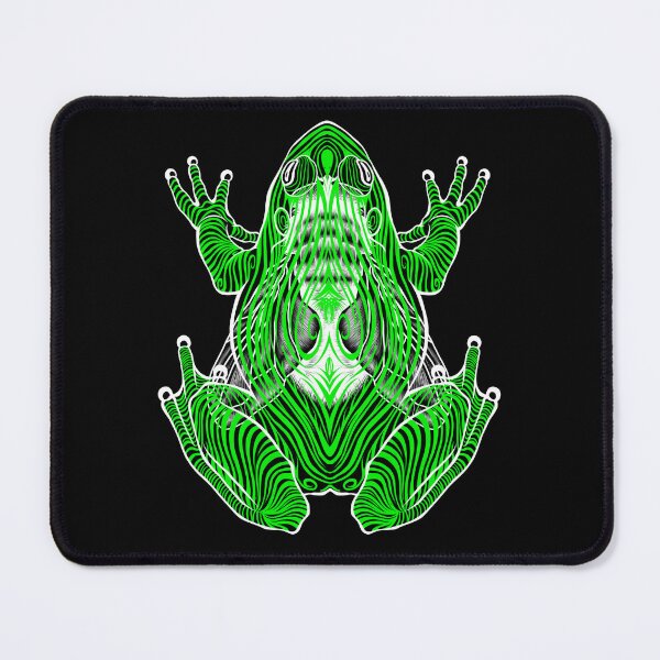 Item preview, Trippy green frog and fly designed and sold by isabelthwaites.