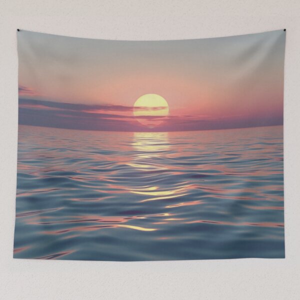 Item preview, Serenity at Sunset: A Tranquil Scene Over Calm Waters designed and sold by punintended007.