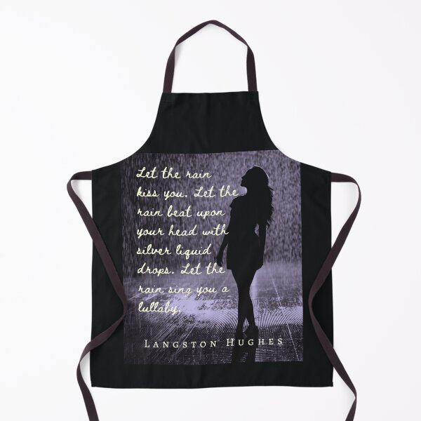Item preview, Copy of Langston Hughes quote: Let the rain kiss you Let the rain beat upon your head with silver liquid drops Let the rain sing you a lullaby designed and sold by artbleed.