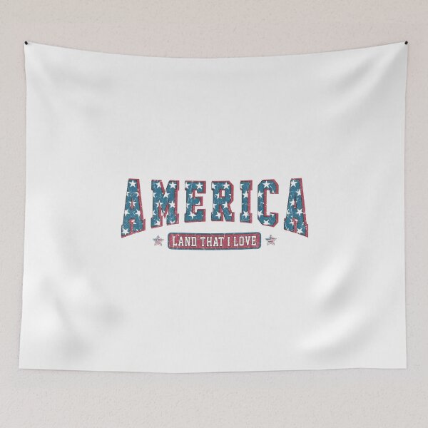 Item preview, Land that I love Retro Patriotic USA design for July 4th designed and sold by undeadkoala.