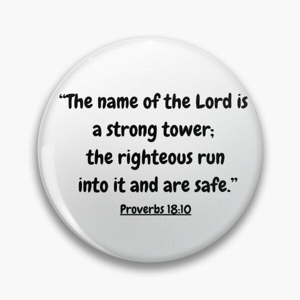 Item preview, Bible Verse - Proverbs 18:10 designed and sold by Saffarii.