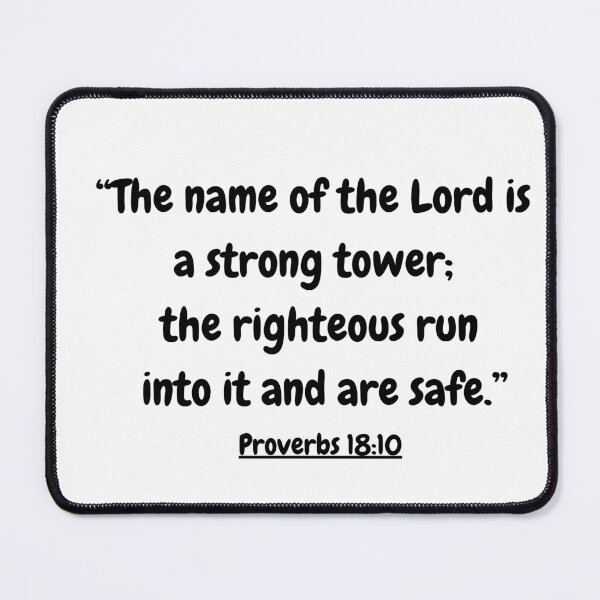 Item preview, Bible Verse - Proverbs 18:10 designed and sold by Saffarii.