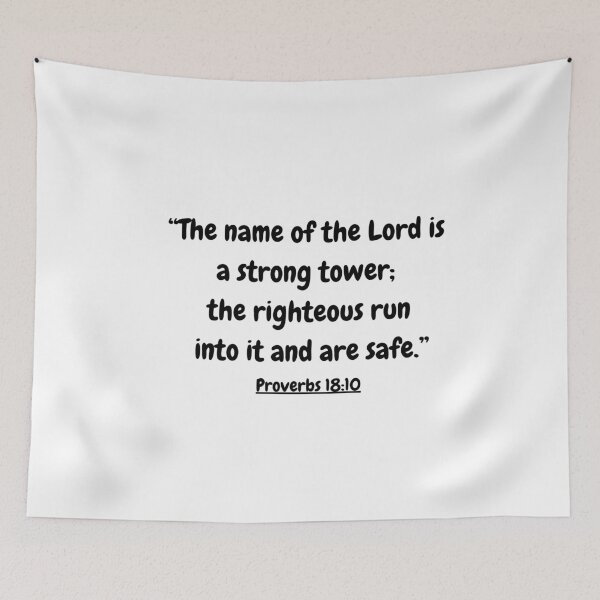 Item preview, Bible Verse - Proverbs 18:10 designed and sold by Saffarii.