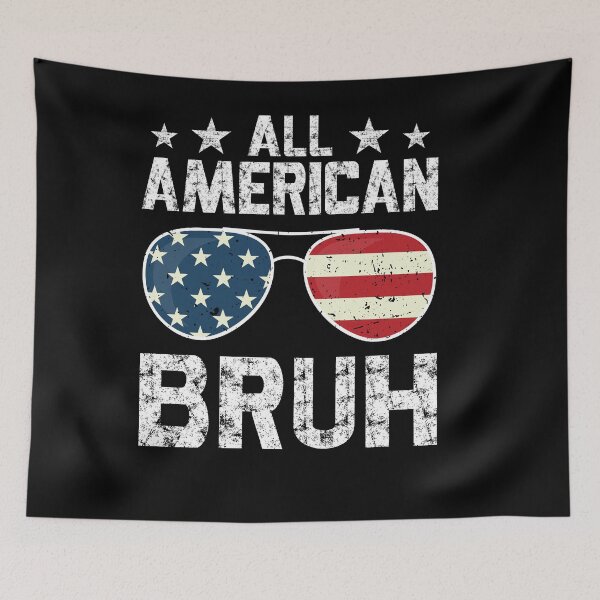 Item preview, Patriotic USA design for July 4th - All American Bruh designed and sold by undeadkoala.