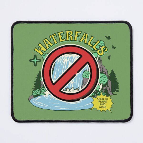 Item preview, 90s Music Inspired Retro Design: No Waterfalls! designed and sold by MondegreenLLC.