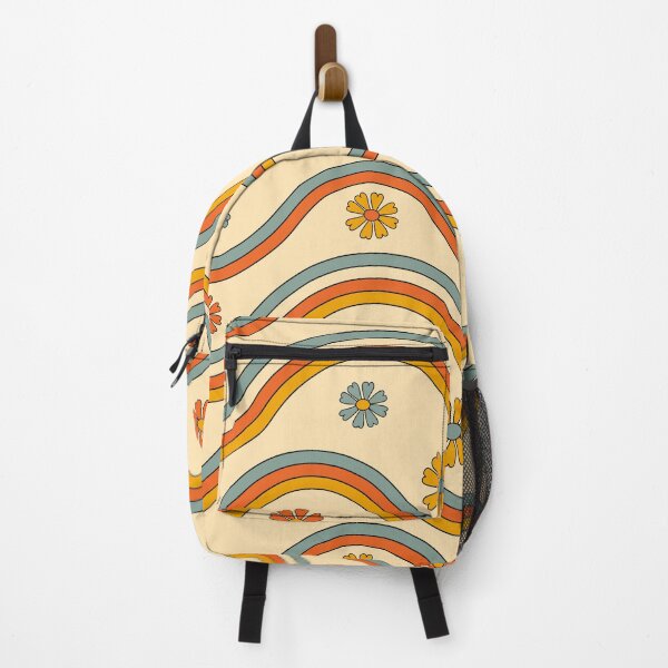Item preview, Wavy Retro Floral Pattern designed and sold by MyTutina.