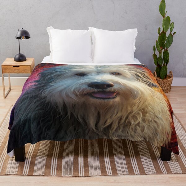 Item preview, Mosaico antiguo perro pastor inglés designed and sold by Wags & Tails.
