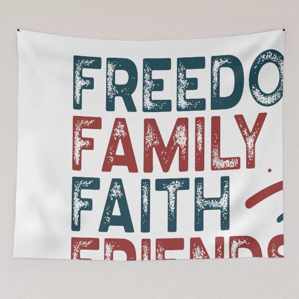 Item preview, Freedom - Family - Faith - Friends- Fireworks Patriotic USA design for July 4th designed and sold by undeadkoala.