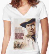 BROKEN ARROW Women's Fitted V-Neck T-Shirt