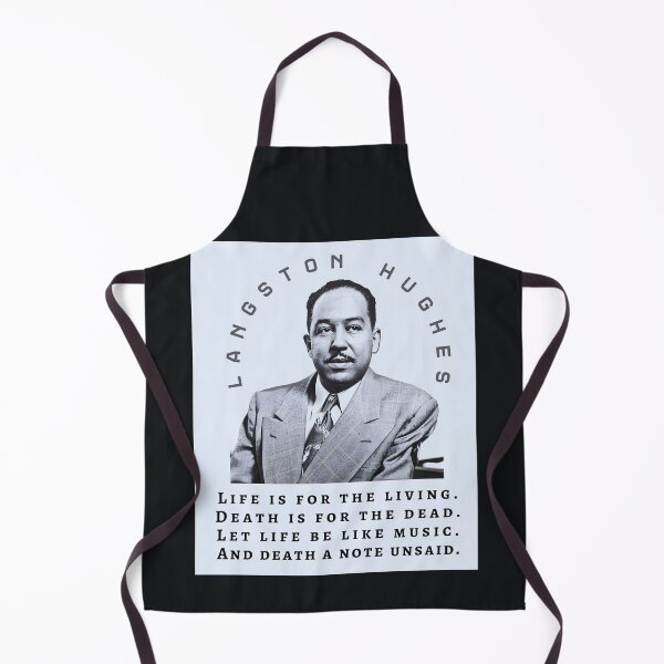 Aperçu de l'œuvre Portrait et citation de Langston Hughes : La vie est pour les vivants. La mort est pour les morts. Que la vie soit comme la musique. Et la mort est une note non dite. créée et vendue par artbleed.
