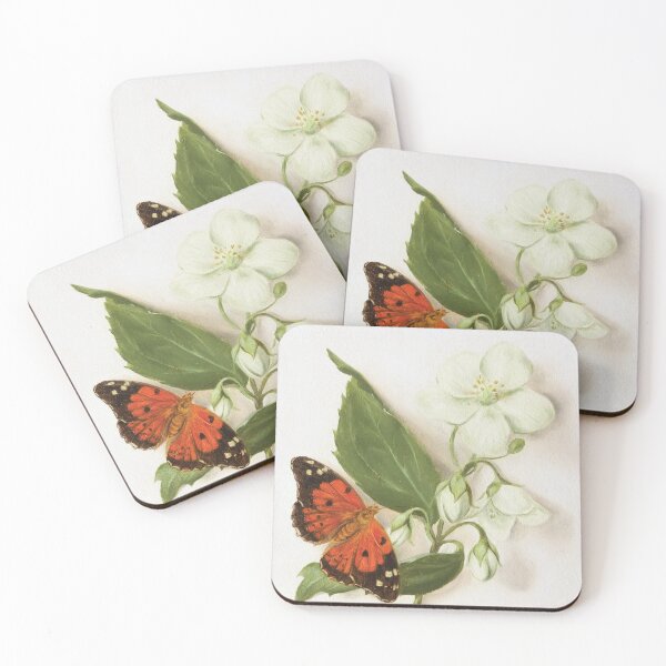 Item preview, Kamehameha butterfly on jasmine designed and sold by LigneaLuna.