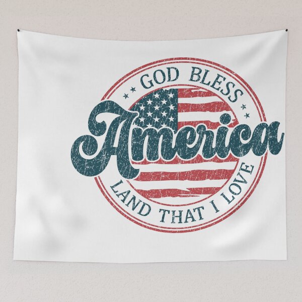Item preview, God Bless America - Land that I Love Patriotic USA design for July 4th designed and sold by undeadkoala.