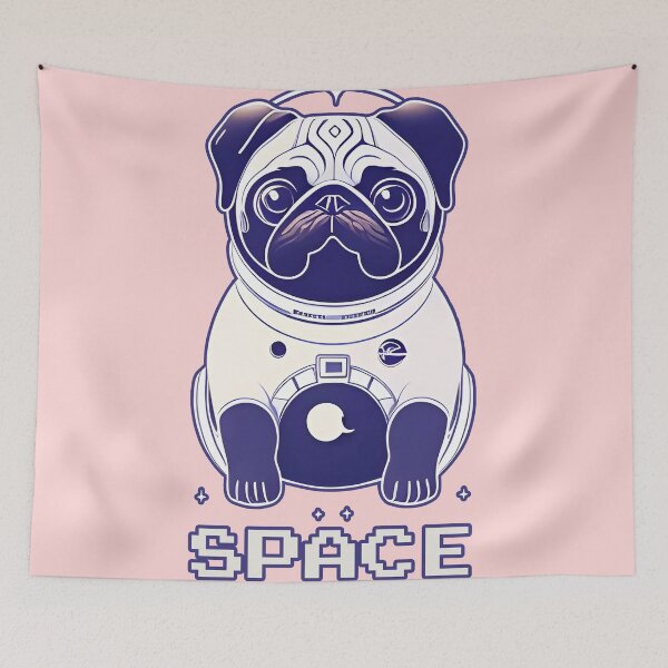 Item preview, space PUG designed and sold by aliraweb.