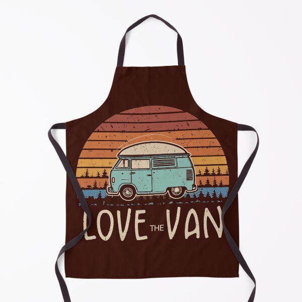 Item preview, Love the Van - Retro Vintage Graphic Minibus Packed for the Adventure designed and sold by Loving Nature Gifts.