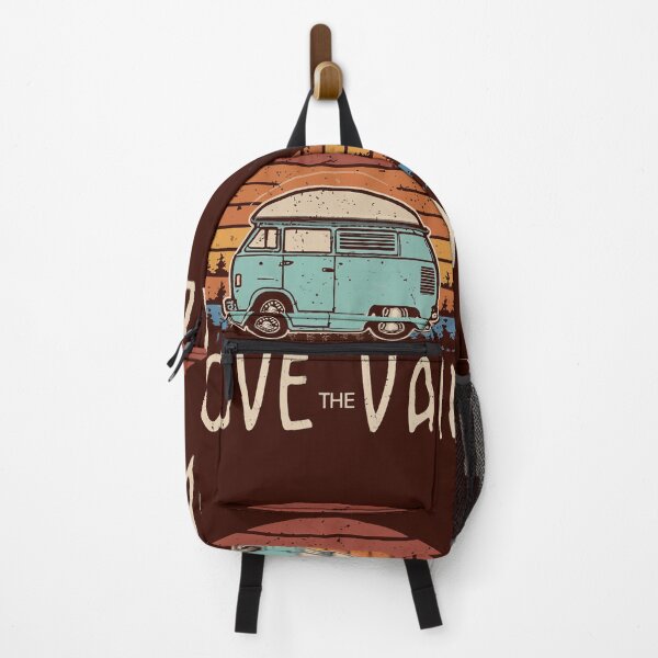 Item preview, Love the Van - Retro Vintage Graphic Minibus Packed for the Adventure designed and sold by Loving Nature Gifts.