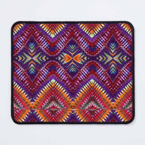 Item preview, Tie Dye Diamonds warm earth colors trippy psychedelic designed and sold by AuroraXGreen.