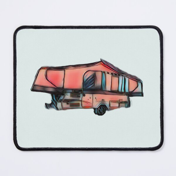 Item preview, Folding Caravan Splashed Orange and Blue designed and sold by BeccaAelishe.