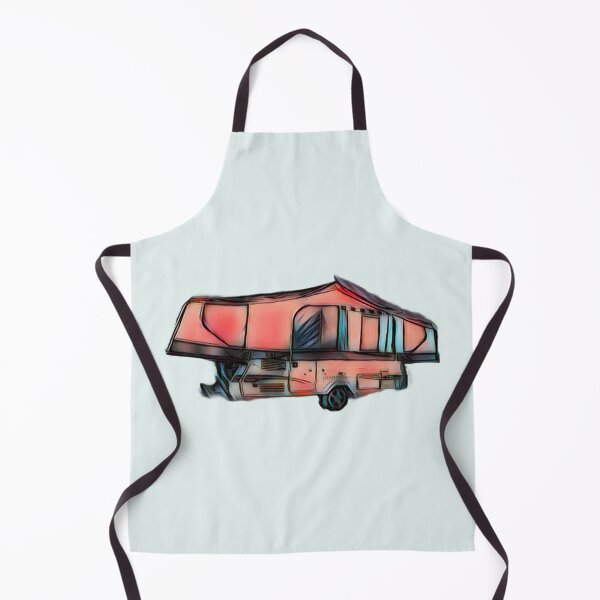 Item preview, Folding Caravan Splashed Orange and Blue designed and sold by BeccaAelishe.