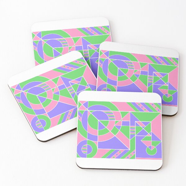 Item preview, Trigender Pride Abstract Geometric Pink Green Purple designed and sold by JoyfulJen.
