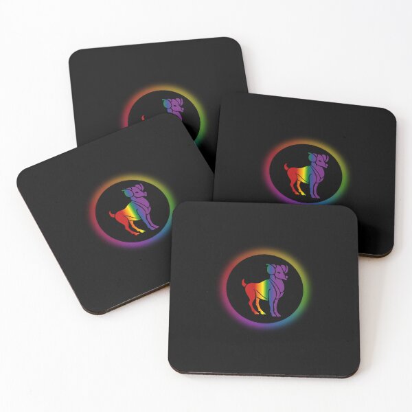 Item preview, Aries Star Sign Graphic LGBTQ, Aries Symbol graphic with rainbow background, Horoscope Unisex T-shirt, LGBTQ Astrology tees gift ideas, Astrology tees,  designed and sold by PrideBeProud.