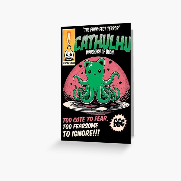 Vista previa del artículo con la obra «Cathulhu», diseñado y vendido por Le-Freak.