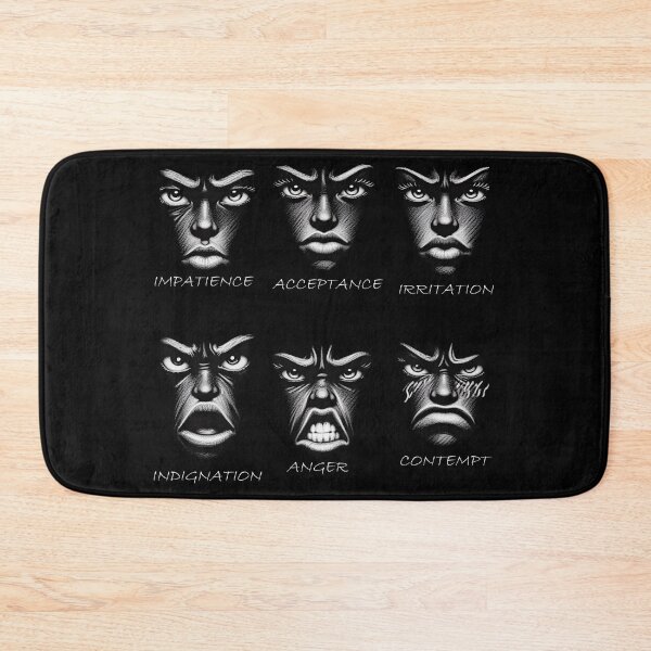 Item preview, Facial expressions, anxiety, fear, anxiety, horror, panic, anxiety, horror, threat, shock designed and sold by CrisMor-Art.