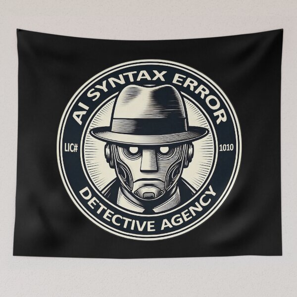 Item preview, AI Syntax Error Detective Agency Sleuths Uncover Code Clues designed and sold by SportsT-Shirts.